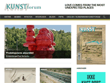 Tablet Screenshot of kunstforum.as